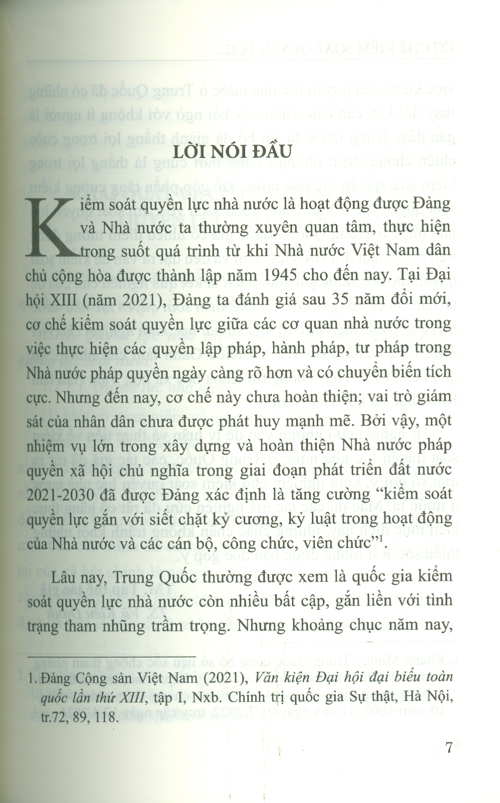 Cơ Chế Kiểm Soát Quyền Lực Nhà Nước Ở Trung Quốc Và Một Số Kinh Nghiệm Cho Việt Nam - TS. Vũ Kiều Oanh chủ biên
