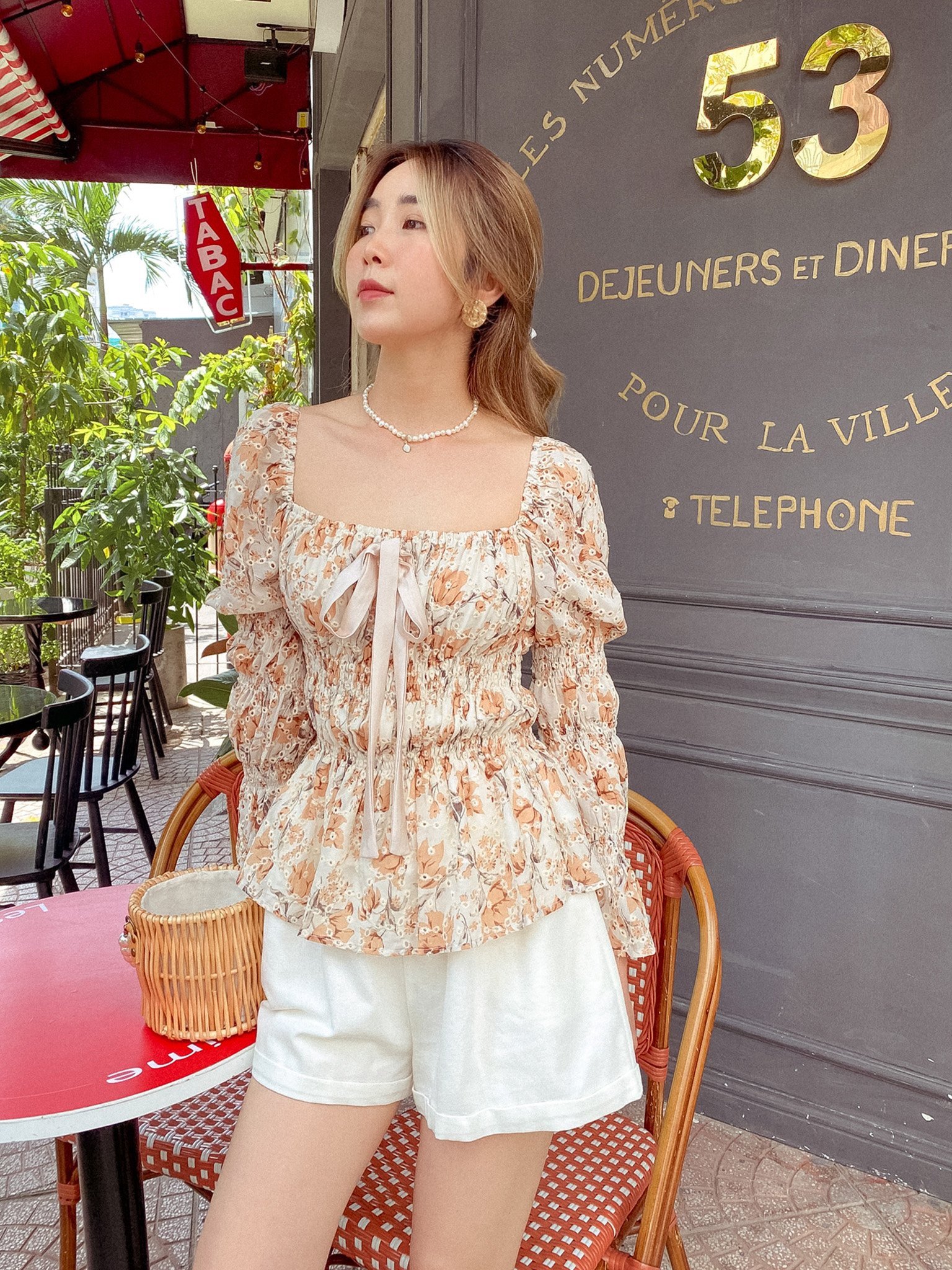 Hình ảnh Áo kiểu hoa nhí Sera Top Gem Clothing SP060637