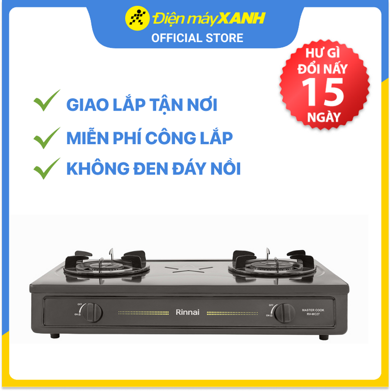 Bếp ga Rinnai RV-MC27BE - Hàng chính hãng