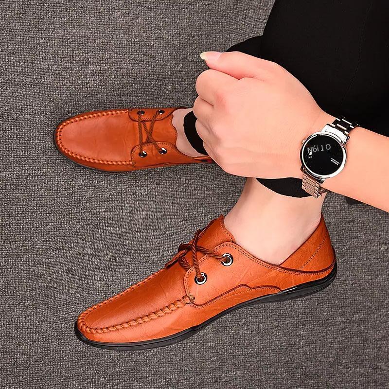 Phong cách mới nhất của giày da không trơn phù hợp với giày công sở thuận lợi nhất giày thông thường