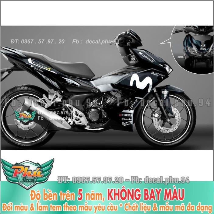 Tem rời Winner X Movistar trắng đen  -1