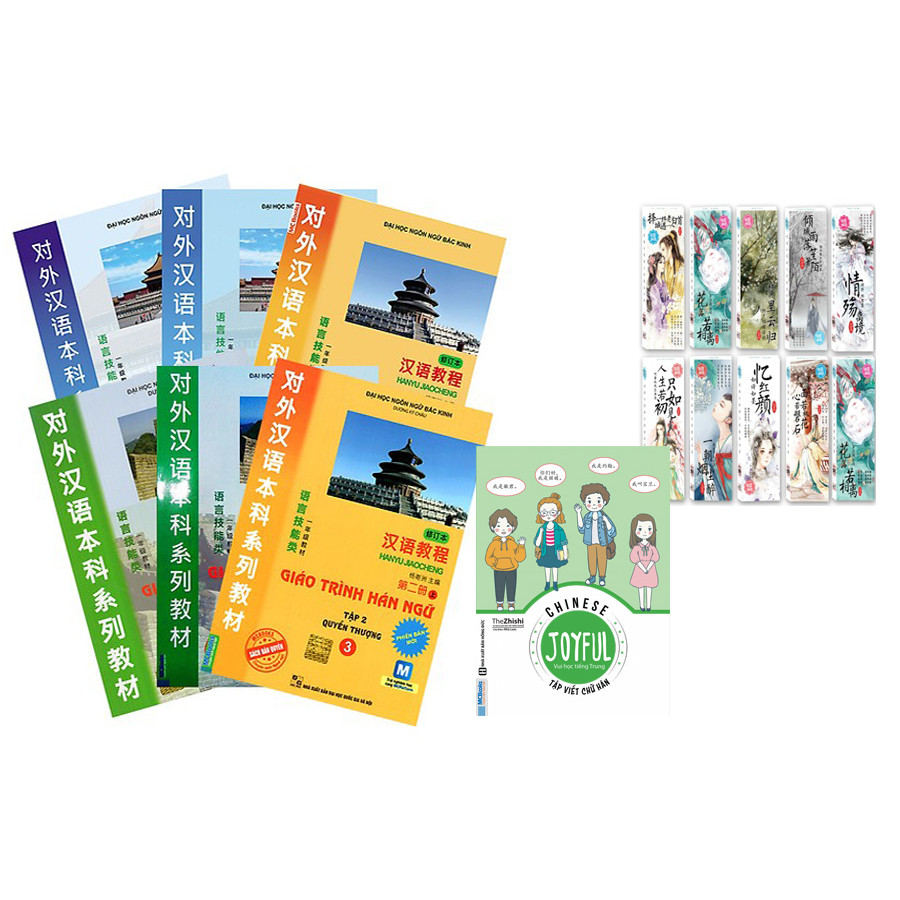Combo Giáo Trình Hán Ngữ Phiên Bản Mới Và Vui Học Tiếng Trung - Tập Viết Chữ Hán Tặng BookMark ChippiHouze
