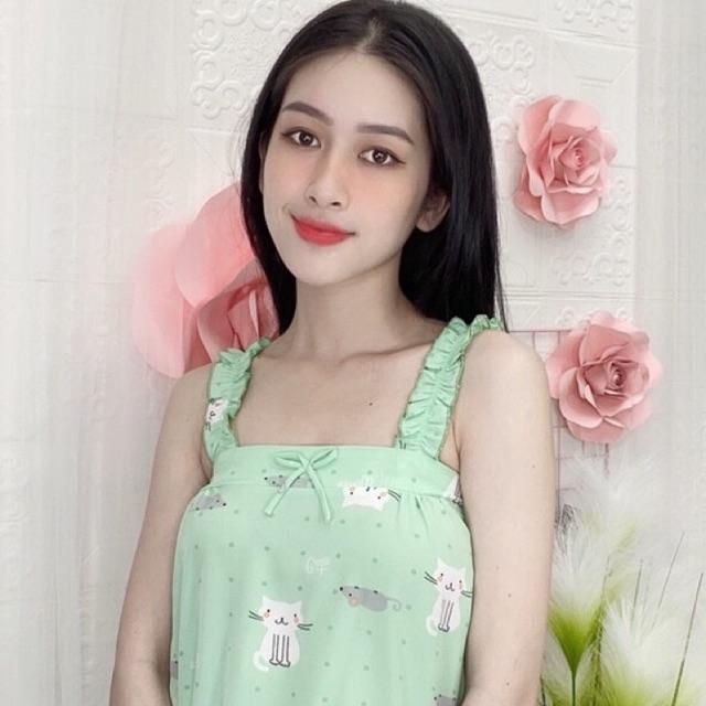 Đồ Bộ Lụa Thái Mềm Mát Mặc Nhà Xinh 40-60kgGiảm 10K Đơn 200K