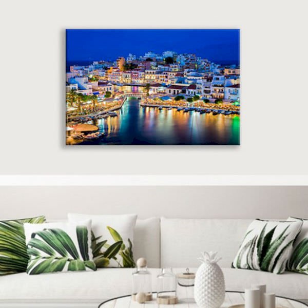 Tranh Trang Trí Phòng Khách "Thành Phố Về Đêm" - W246