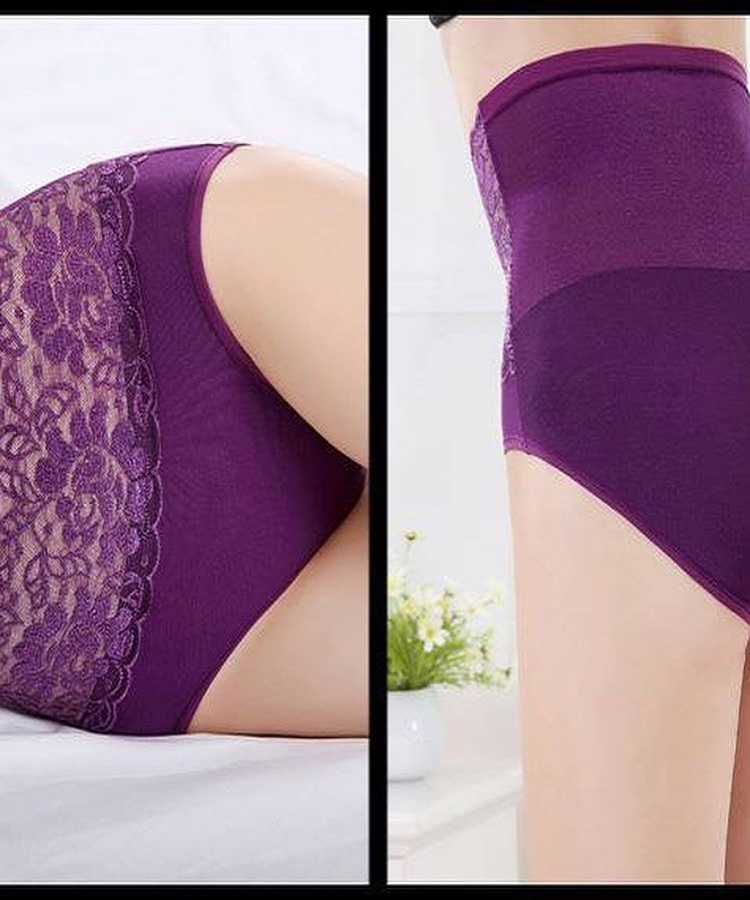 Combo 10 quần lót ren cạp cao chất coton cao cấp