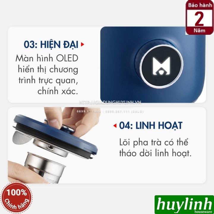 Máy xay nấu sữa hạt mini Dingo DCB600 - 600ml - Đa chức năng [DCB600 và cối pha trà]  - Hàng chính hãng