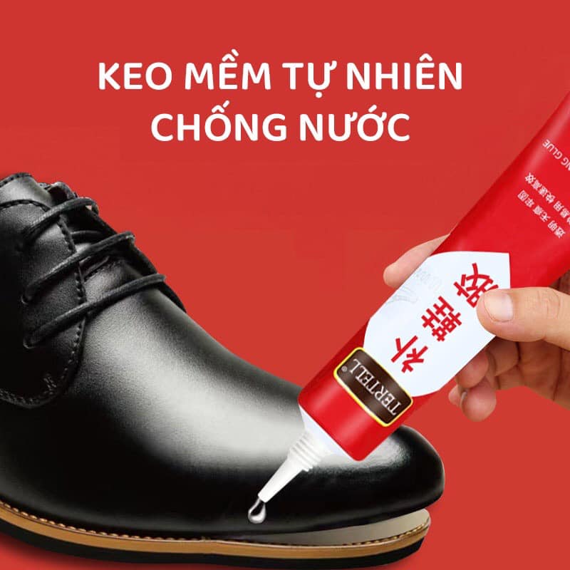 Keo Dán Giày Chuyên Dụng Độ Mềm Tự Nhiên Không Làm Cứng Giày, Keo Sửa Giày Dán Sửa Đồ Da Chắc Chắn Như Mới