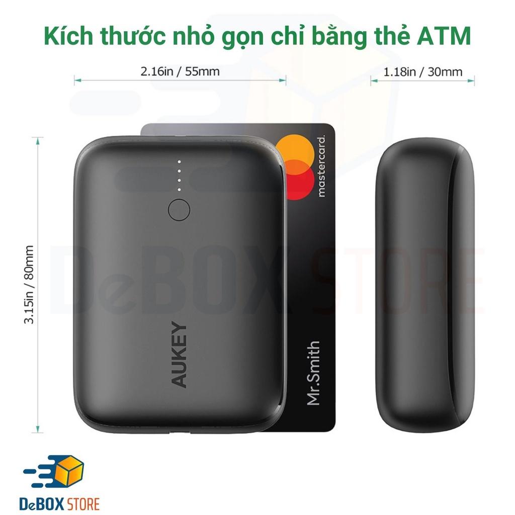 COMBO BỘ PIN SẠC DU LỊCH AUKEY ON THE GO BUNDLE TK-2 (SDP N83S 10.000mAh/Củ B1 20W/Cáp PD CL1 Dài 1,2m) - Hàng Chính Hãng