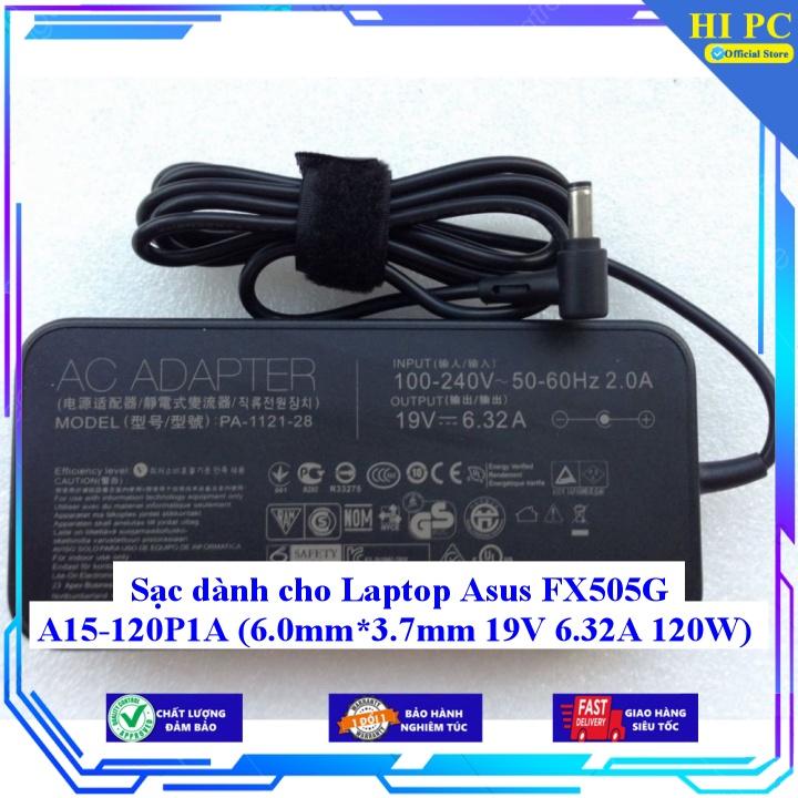 Sạc dành cho Laptop Asus FX505G A15-120P1A (6.0mm*3.7mm 19V 6.32A 120W) - Kèm Dây nguồn - Hàng Nhập Khẩu