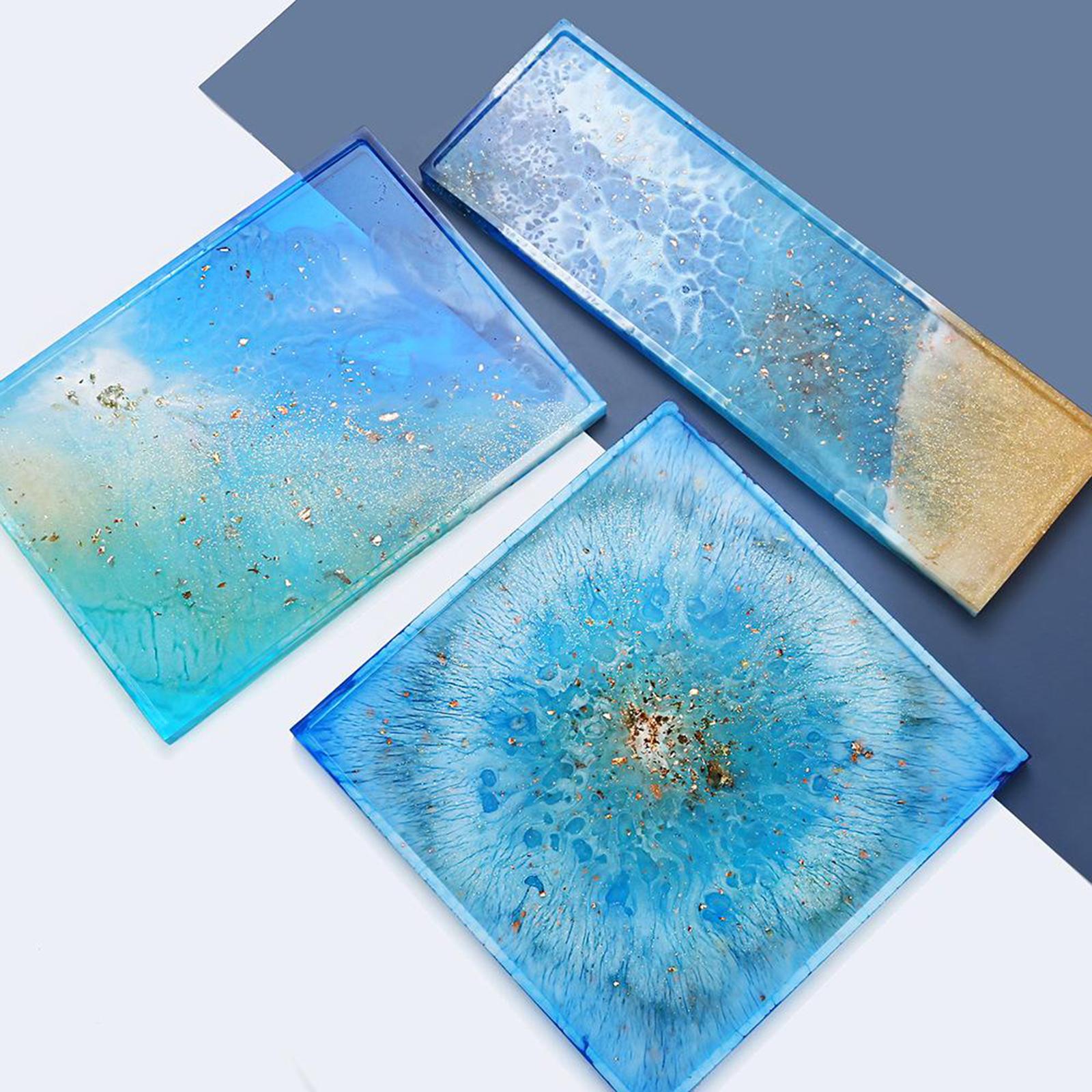 Silicone Tray Molds,Rectangle Rolling Tray Molds,Large Tray Molds for Epoxy Resin,Resin Serving Tray Molds,DIY Jewelry Holder,Home Decoration