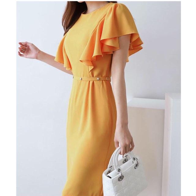 ĐẦM BODY TAY NHÚN BÈO TRÒN ĐÍNH HẠT EO