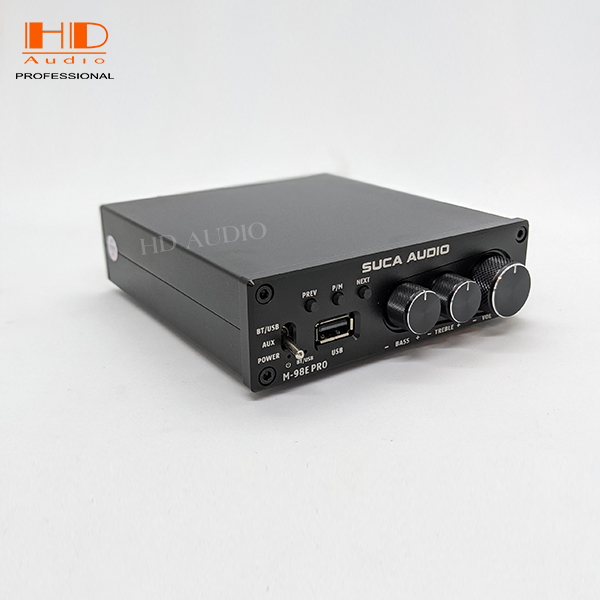 Amply Mini Công Suất Khủng M98E-Pro -160W x 2 với Bass Treble và Cổng USB - HÀNG CHÍNH HÀNG SUCA AUDIO