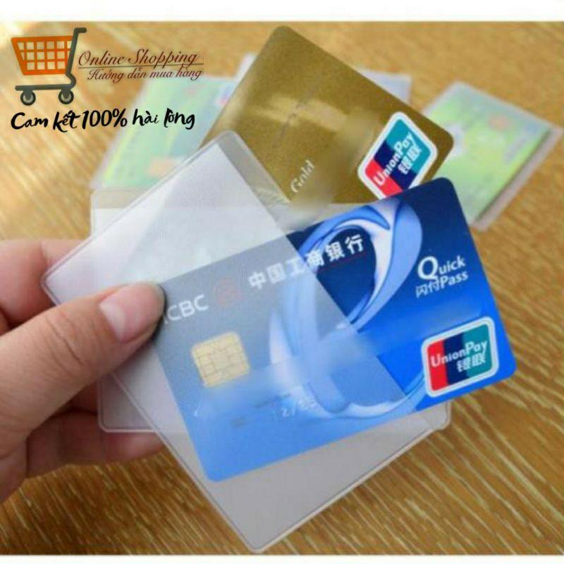 Combo 10 bao nhựa bọc thẻ ATM ,thẻ căn cước,CMT