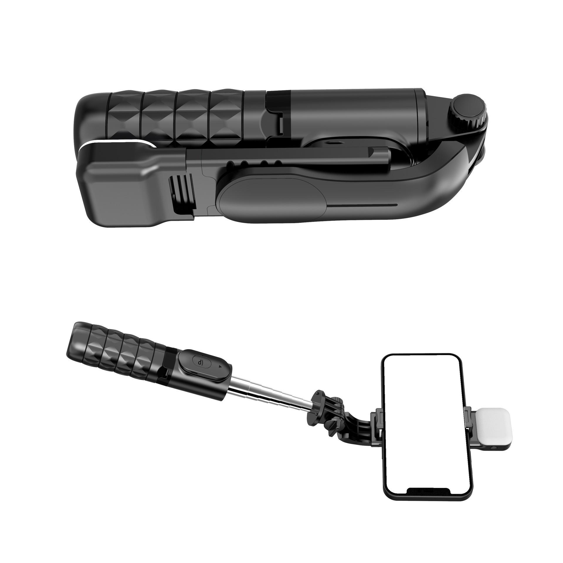 Gậy selfie mini kiểu dáng mới nhất Q11S lấp đầy đèn selfie Gậy phát sóng trực tiếp Bluetooth tích hợp chân máy di động đa chức năng