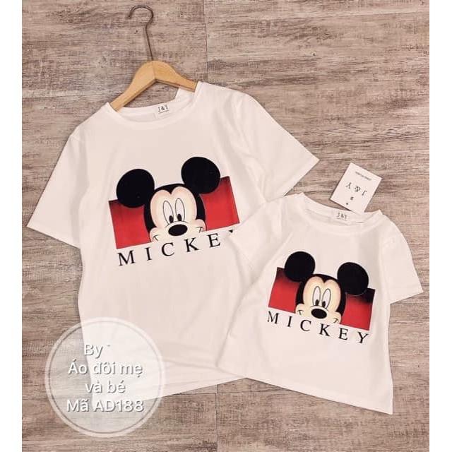 Áo micky mẹ và bé 2 màu