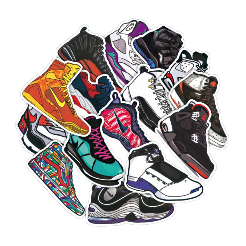 Set 60 Sticker SNEAKER ảnh ép lụa
