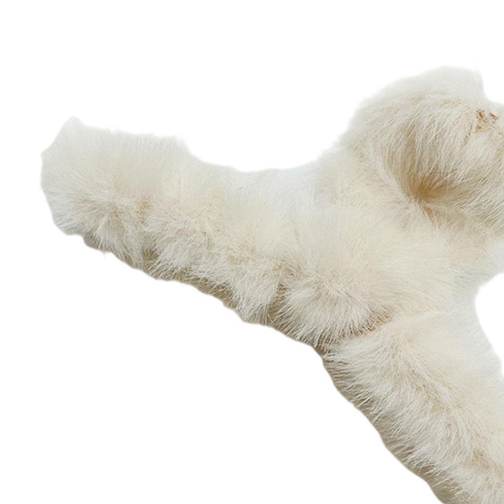 Plush Hair  for Women Hair Claw Large Size Hair Accessories Beige