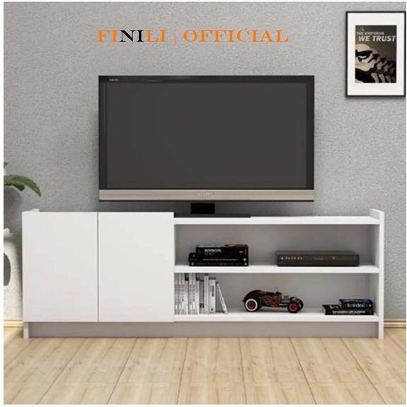 Kệ tủ tivi để sàn phòng khách gỗ công nghiệp FINILI thiết kế hiện đại nhiều màu sắc FNL0202