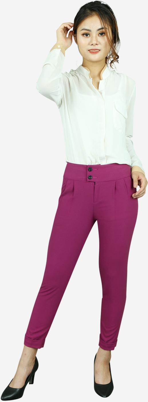 Quần nữ tím đậm QL108TD
