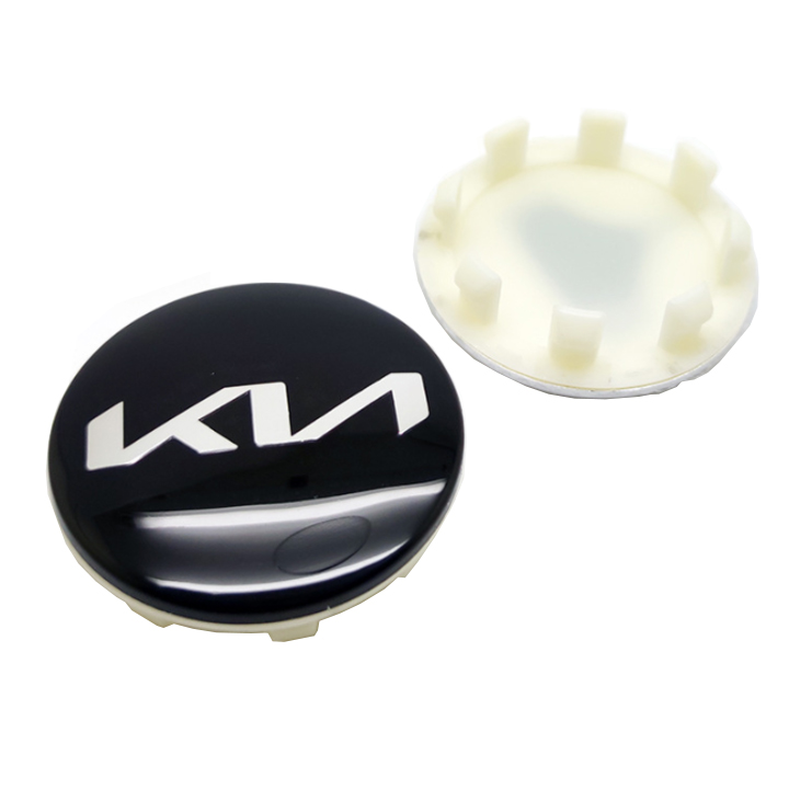 Logo chụp mâm, ốp lazang bánh xe ô tô Kia đường kính 58mm