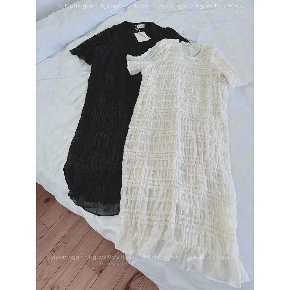 ĐẦM ĐI CHƠI, VÁY ĐI CHƠI, VẤY BABYDOLL CỔ V TAY NGẮN DÁNG SUÔNG CỰC KUTE
