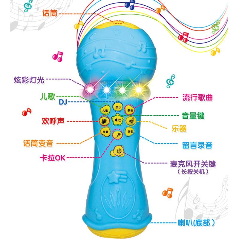 Phong cách mới nhất dành cho trẻ em mô phỏng thay đổi âm thanh micrô khuếch đại micrô karaoke giáo dục sớm máy học câu chuyện câu đố cho trẻ sơ sinh và trẻ nhỏ