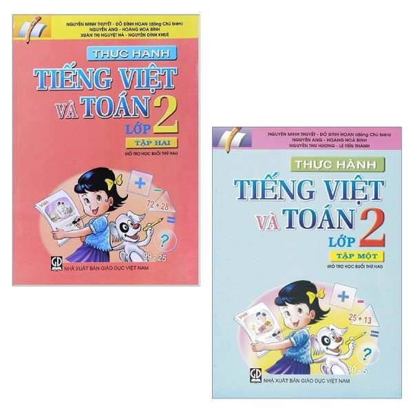 Combo Thực Hành Tiếng Việt Và Toán - Lớp 2: Tập 1 Và 2 (Bộ 2 Tập)