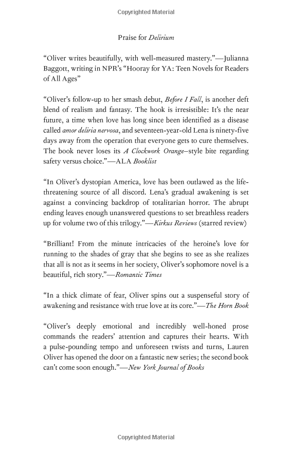 Delirium Stories: Hana, Annabel, and Raven (Delirium Trilogy)