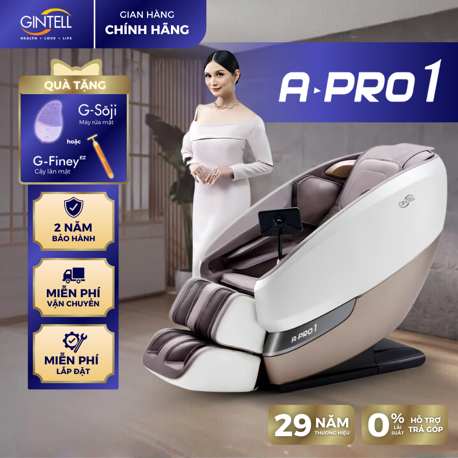 |MUA 1 TẶNG 1|  Ghế Massage Toàn Thân GINTELL A PRO 1 | 2 năm bảo hành chính hãng