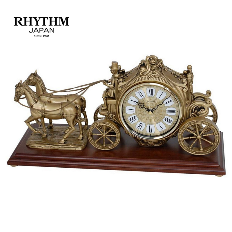 Đồng hồ Để bàn Rhythm CRH229NR18 Kt 48.5 x 24.5 x 18.5cm, 3.6kg. Vỏ polyresin / gỗ. Dùng Pin.