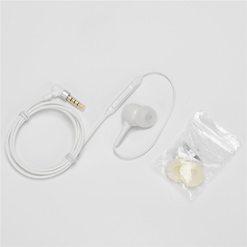 Giao hàng nhanh điều khiển dây đơn phương với mic điều chỉnh tai nghe âm thanh đáy nặng với mic tai nghe khuỷu tay kim loại tai nghe điều khiển có dây trong tai