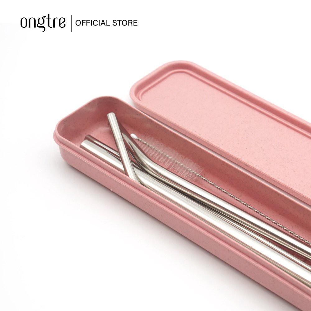 Bộ 8 món ống hút Inox 304, nhiều Size Tặng kèm hộp đựng cao cấp | ongtre