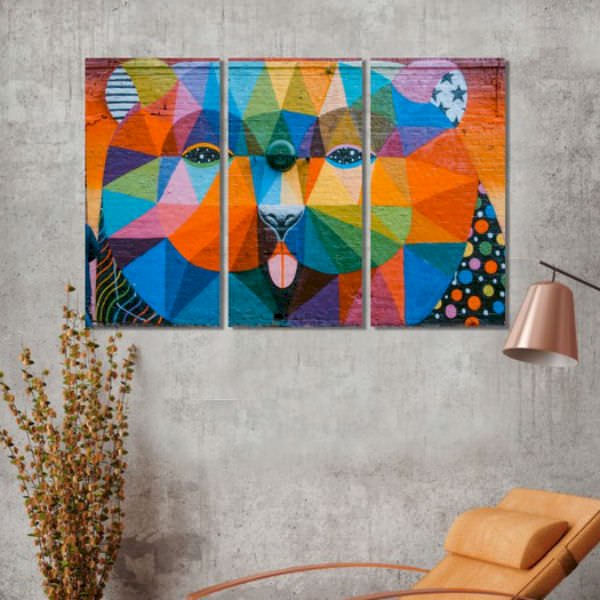 Bộ 3 Tranh Trang Trí "Low Poly" - W310