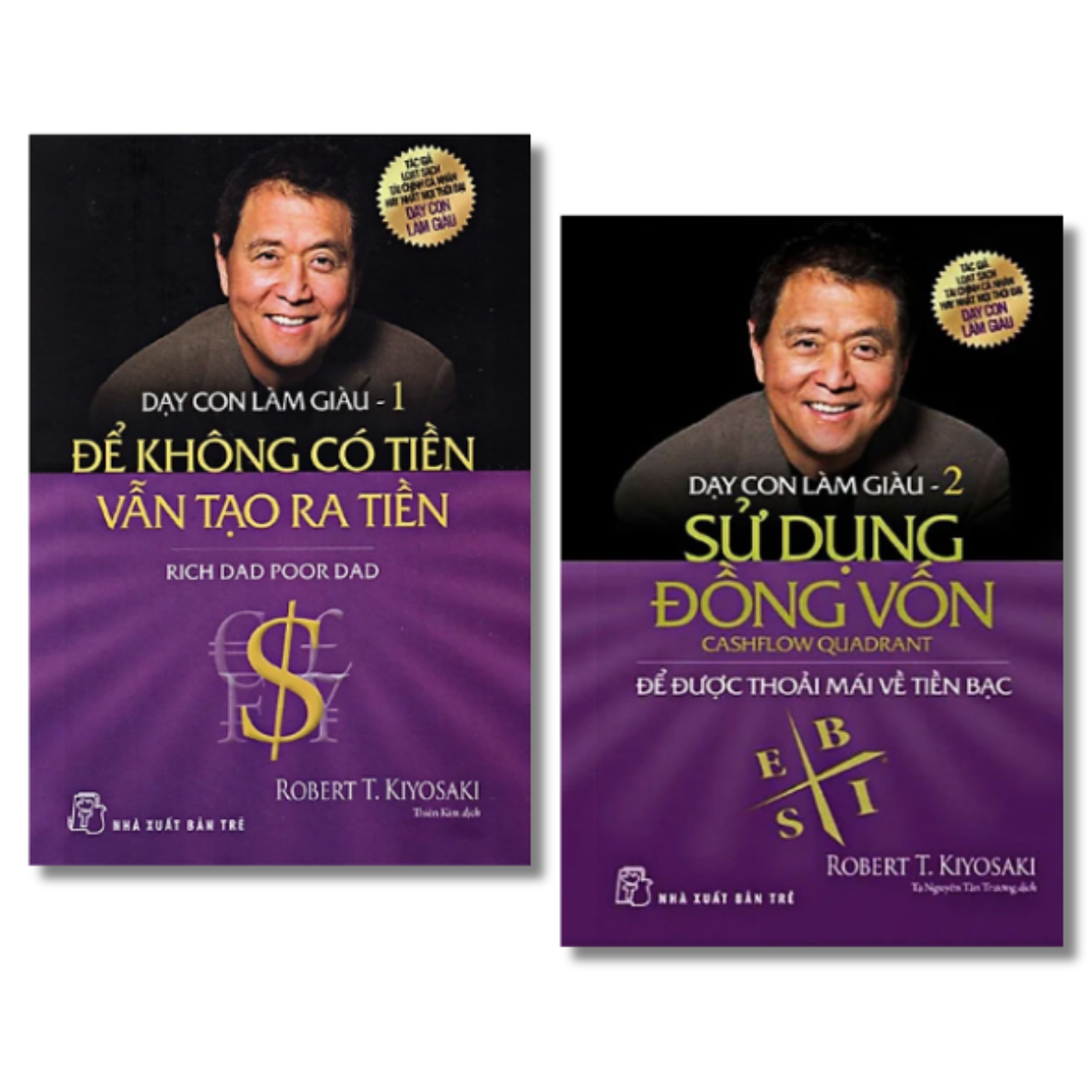Bộ 2 cuốn sách về kinh tế hay nhất : Dạy Con Làm Giàu - Để Không Có Tiền Vẫn Tạo Ra Tiền + Dạy Con Làm Giàu - Sử Dụng Đồng Vốn