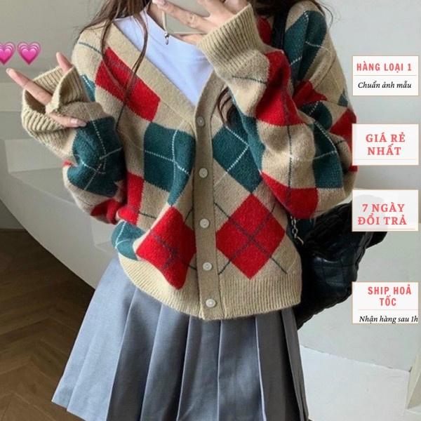 Áo cardigan len nữ ️️  kiểu dáng Hàn Quốc trẻ trung năng động. dễ phối đồ