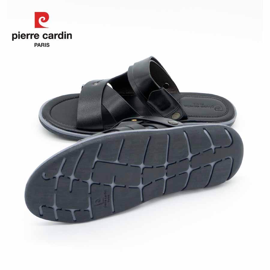 Sandal nam da bò cao cấp Pierre Cardin PCMFWL 132, thiết kế có quai hậu, dễ mang, thoải mái cả ngày dài di chuyển