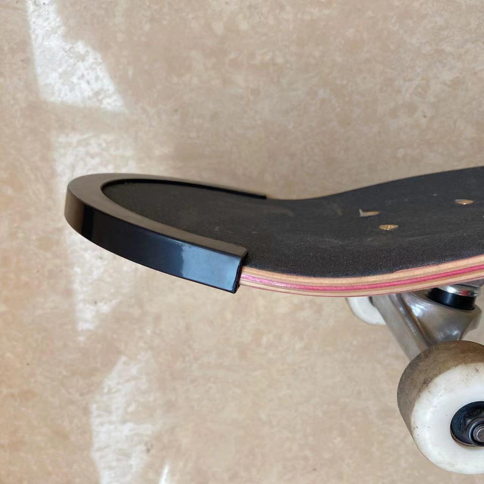 2x Skateboard Deck Guards Protector Cover Design Durable Fashion Anti Collision for Double Rocker Board Beginners Kids