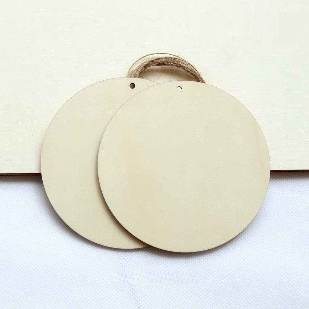 Miếng decor trang trí DIY Trái tim gỗ, hình tròn gỗ, ngôi sao gỗ 10cm