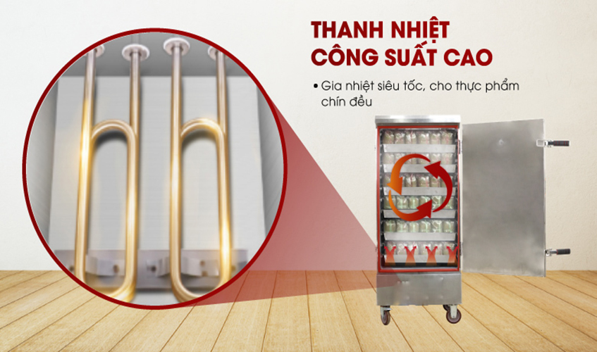 Tủ Hấp Giò Chả, Thực Phẩm 72 Kg Dùng Điện 12 Khay Việt Nam NEWSUN, Năng Suất Cao - Hàng Chính Hãng