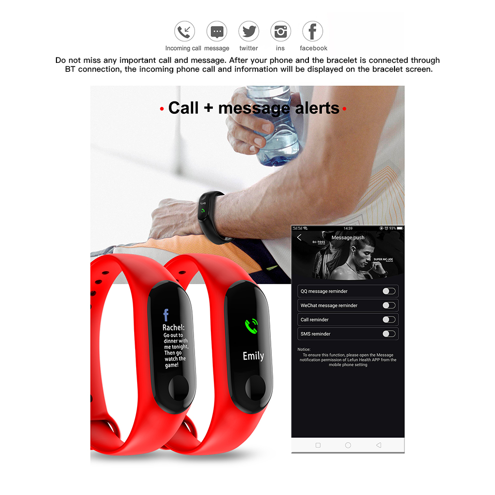 Vòng Đeo Tay Thông Minh M3 0,96