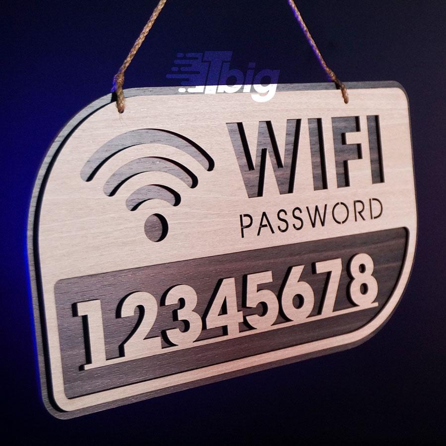 Bảng decor TW07 wifi password treo tường gỗ cắt laser trang trí quán, homestay độc lạ thiết kế tinh tế