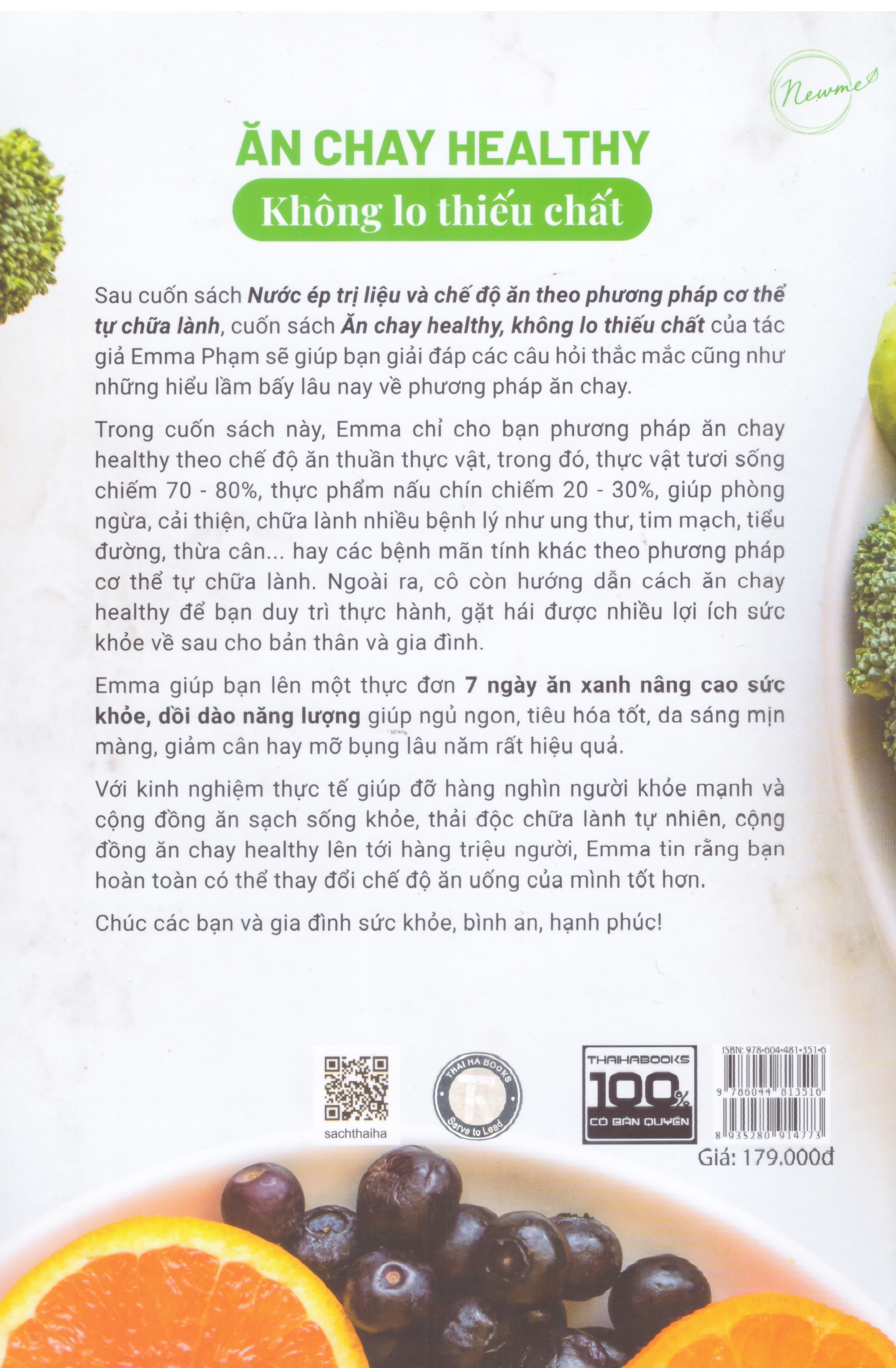 Ăn chay healthy không lo thiếu chất - 7 ngày ăn xanh nâng cao sức khỏe, dồi dào năng lượng