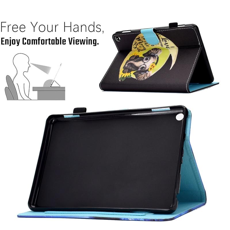 Bao da bảo vệ máy tính bảng họa tiết hoạt hình cho Amazon Kindle Fire HD 8 Plus 2020 8.0 inch