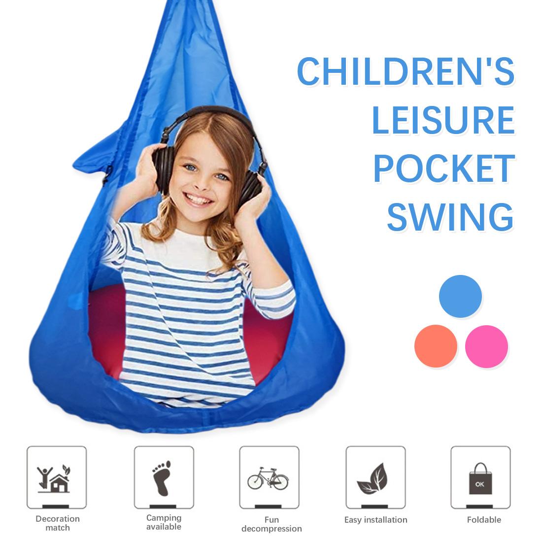 Công Suất Max 30Kg Nhà Con Võng Ghế Trẻ Em Ghế Xoay Di Động Ngoài Trời Trong Nhà Vườn Du Lịch Treo Ghế Ngồi Xích Đu