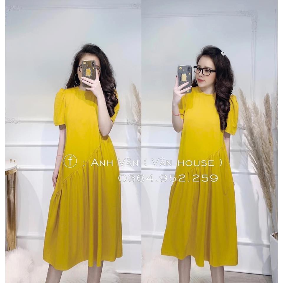 Váy bầu suông thời trang thiết kế cotton,váy bầu đẹp 40-65kg
