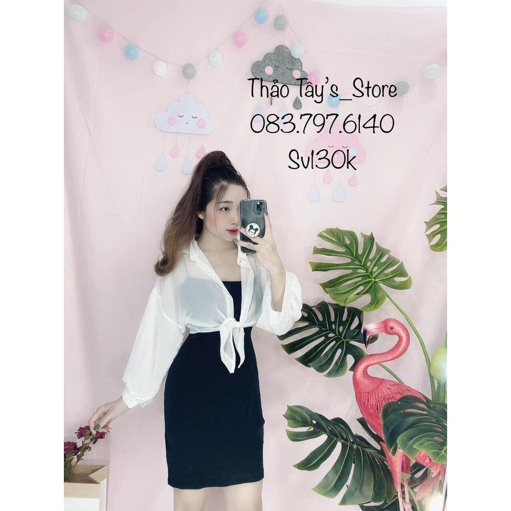 Set đầm body nữ kèm áo siêu xinh