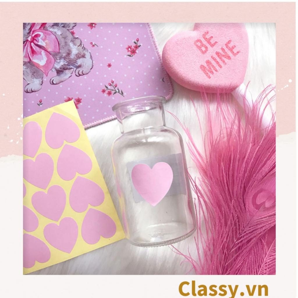 Bộ 16 Sticker hình trái tim Classy dán hộp bánh handmade, quà tặng DYI dễ thương, tem dán quà tặng, túi giấy, thiệp Q680