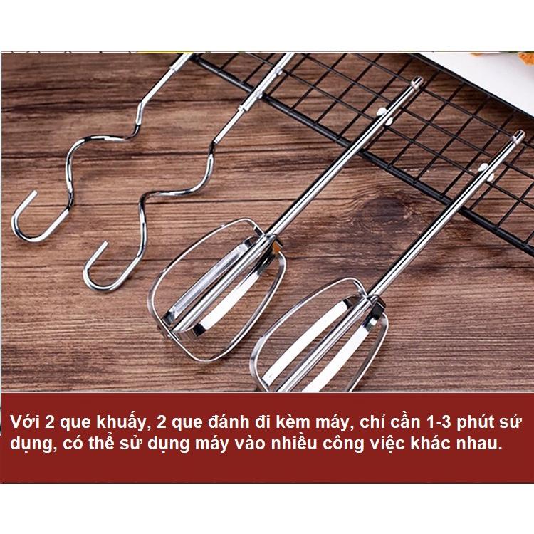 Máy đánh trứng cầm tay mini tự động, động cơ lõi đồng với 7 chế độ dễ dàng điều chỉnh theo nhu cầu sử dụng