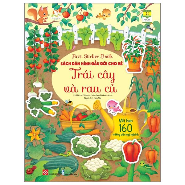First Sticker Book – Sách Dán Hình Đầu Đời Cho Bé – Trái Cây Và Rau Củ