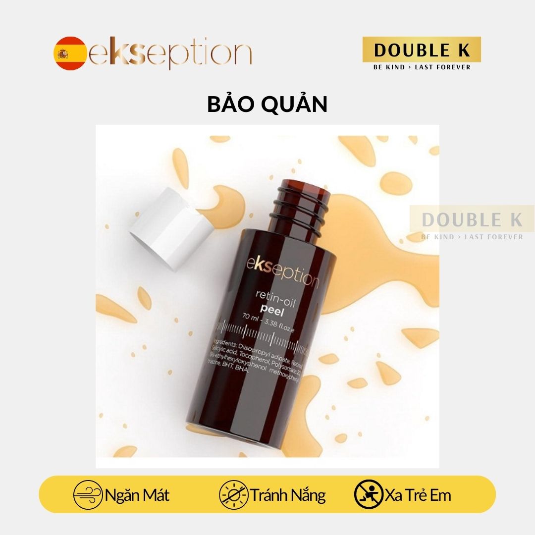 ekseption Retin-Oil Peel - Cải Thiện Tình Trạng Lão Hóa, Nếp Nhăn; Da Sáng Đều Màu, Ngừa Mụn - Double K